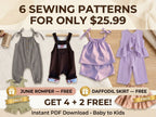 Baby & Kids Sewing Pattern Bundle | 6 Pattern Collections
