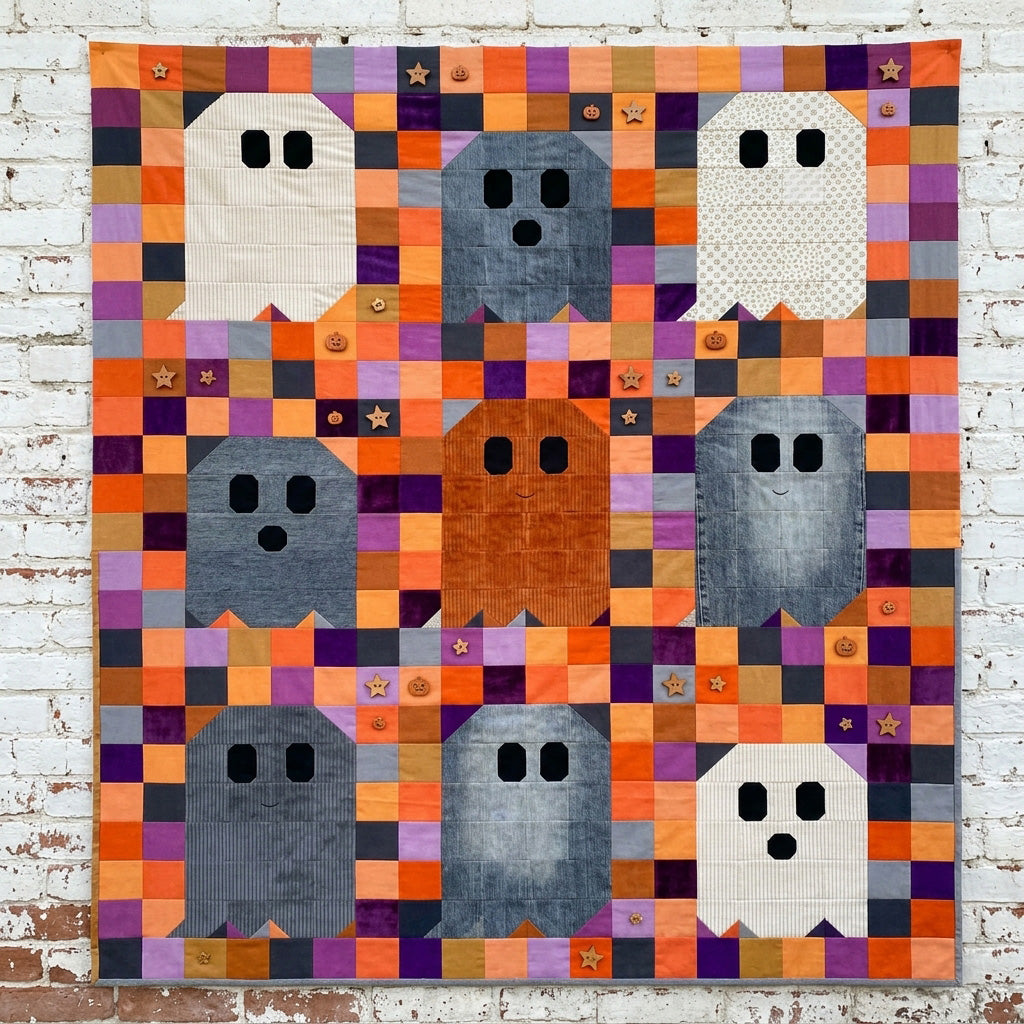 Ghost Party!!! Quilt PDF Pattern Download