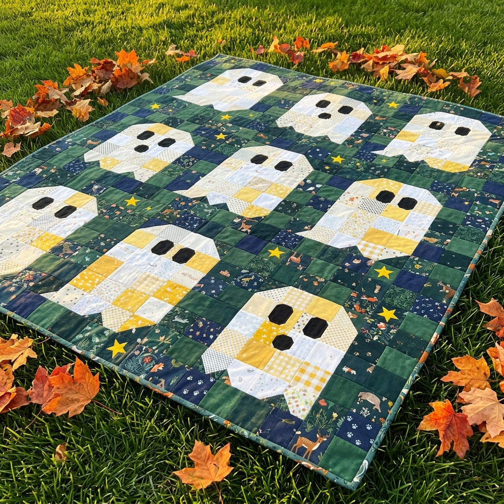 Ghost Party!!! Quilt PDF Pattern Download