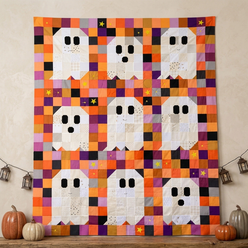 Ghost Party!!! Quilt PDF Pattern Download