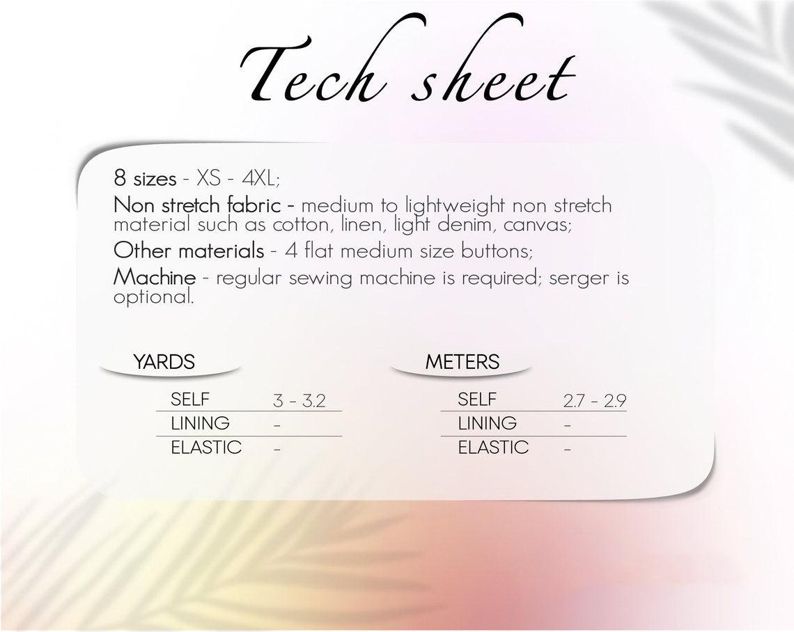 Jumpsuit Beginner Sewing Pattern PDF XS - 4XL, Women Dungaree Pattern