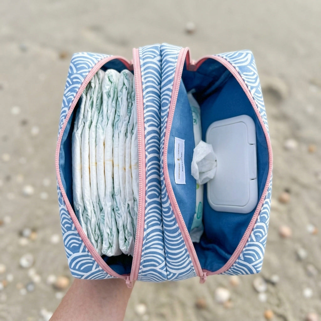 Double Zipper Wipe Pouch PDF Sewing Pattern
