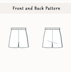 Easy Shorts Pattern PDF | XS-XXL | Elastic Shorts PDF Sewing Pattern