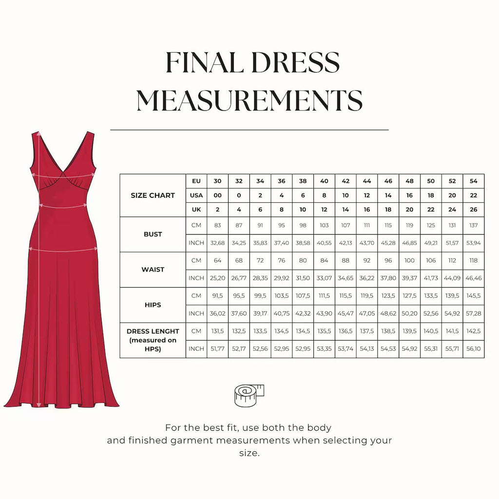 Evening Slip Dress Sewing Pattern PDF | V-Neck Bias Cut Dress US 0–22