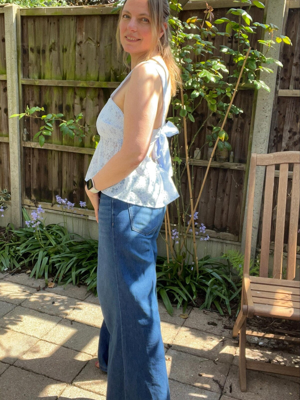 Tie Back Top Sewing Pattern PDF | Women’s Peplum Blouse & Summer Top