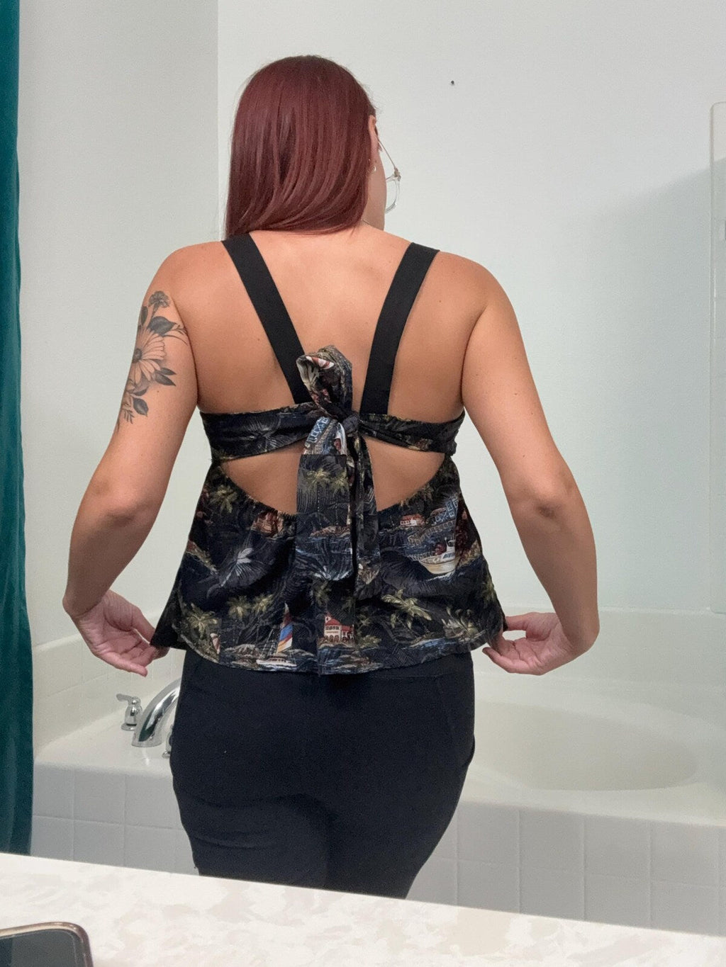 Tie Back Top Sewing Pattern PDF | Women’s Peplum Blouse & Summer Top
