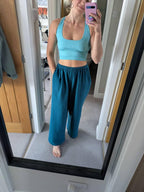 June Pants Wide Leg Palazzo Pants Sewing Pattern PDF | Women’s Elastic Waist Pants