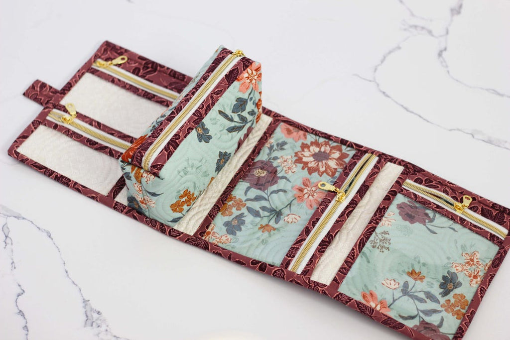 The Ultimate Organizer Set: Quilted Book Sleeve & Nightingale Zipper Case PDF Patterns