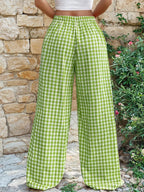 June Pants Wide Leg Palazzo Pants Sewing Pattern PDF | Women’s Elastic Waist Pants