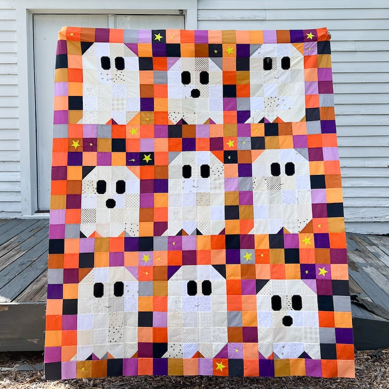 Ghost Party!!! Quilt PDF Pattern Download