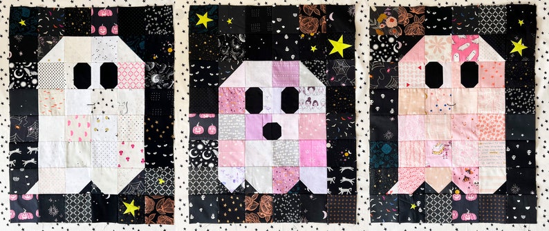 Ghost Party!!! Quilt PDF Pattern Download