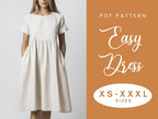 Linen Dress Sewing Pattern – XS–XXXL PDF Instant Download Sundress