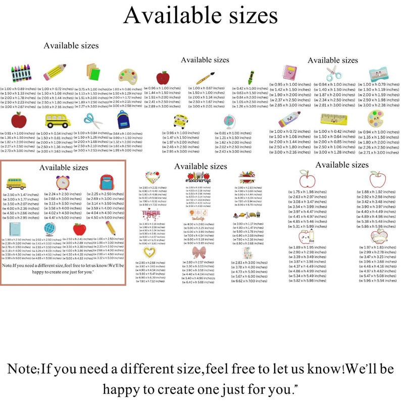 Teacher Embroidery Mega Bundle Back to School & Best Teacher Files