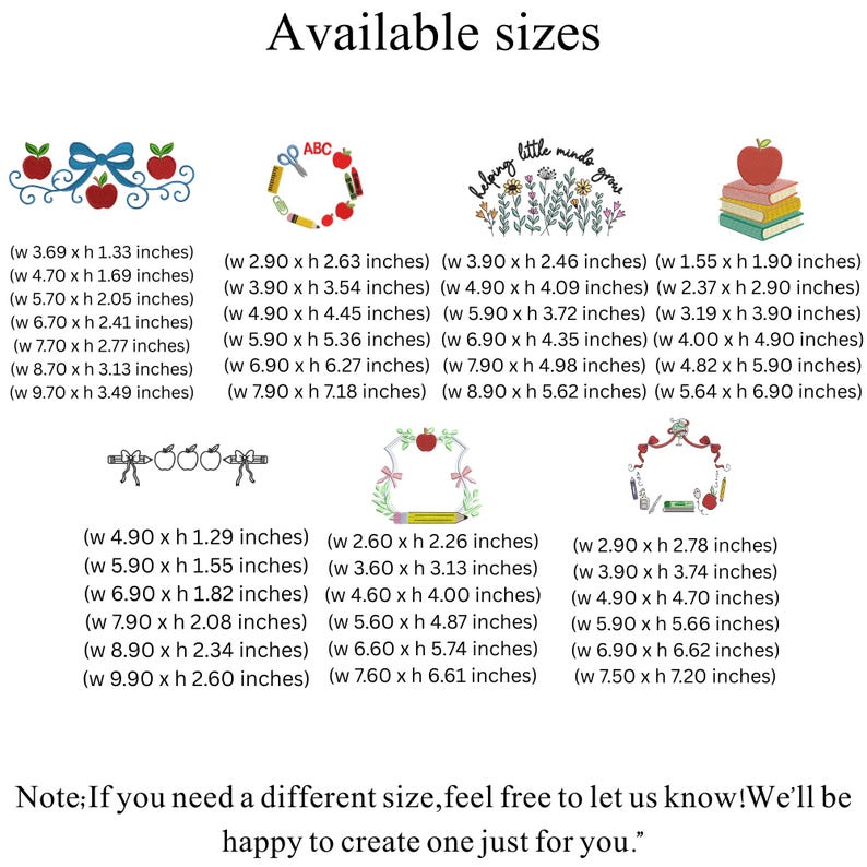 Teacher Embroidery Mega Bundle Back to School & Best Teacher Files