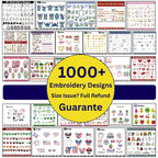Mega Embroidery Design Bundle – 1000+ Digital Files