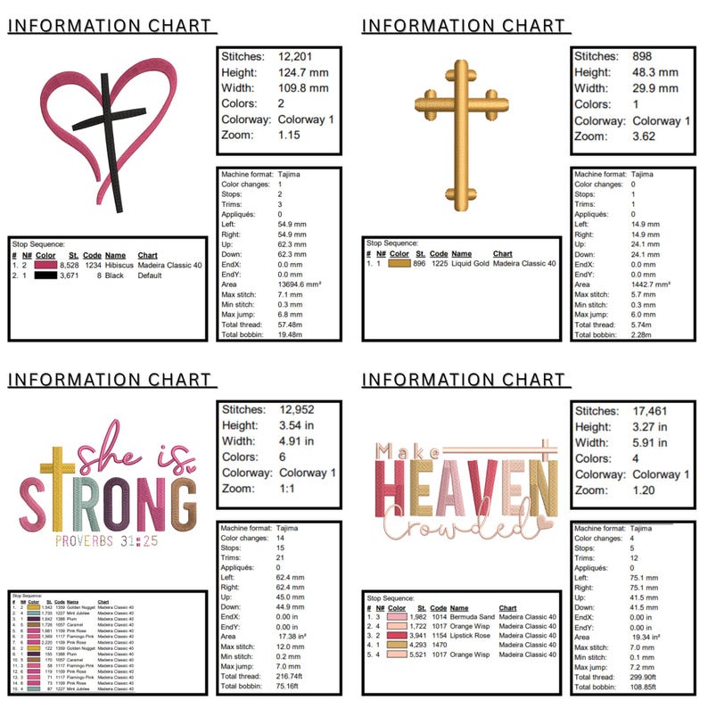 Religious Embroidery Design Bundle – Bible Verse & Scripture Christian Embroidery Designs with Dove, Cross, Bible & Church Motifs