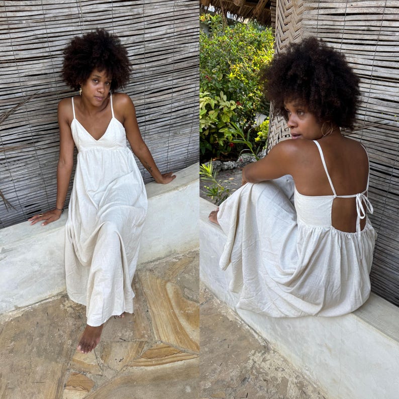 Tie Back Summer Dress Sewing Pattern: Babydoll Sundress (Sizes XXS-XXL) (PDF Pattern)