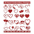 Hearts Embroidery Design Bundle | Mini Hearts Embroidery Pack
