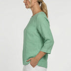 Linen Blouse Sewing Pattern – Women’s Top PDF for Woven Fabrics, Easy & Plus Size