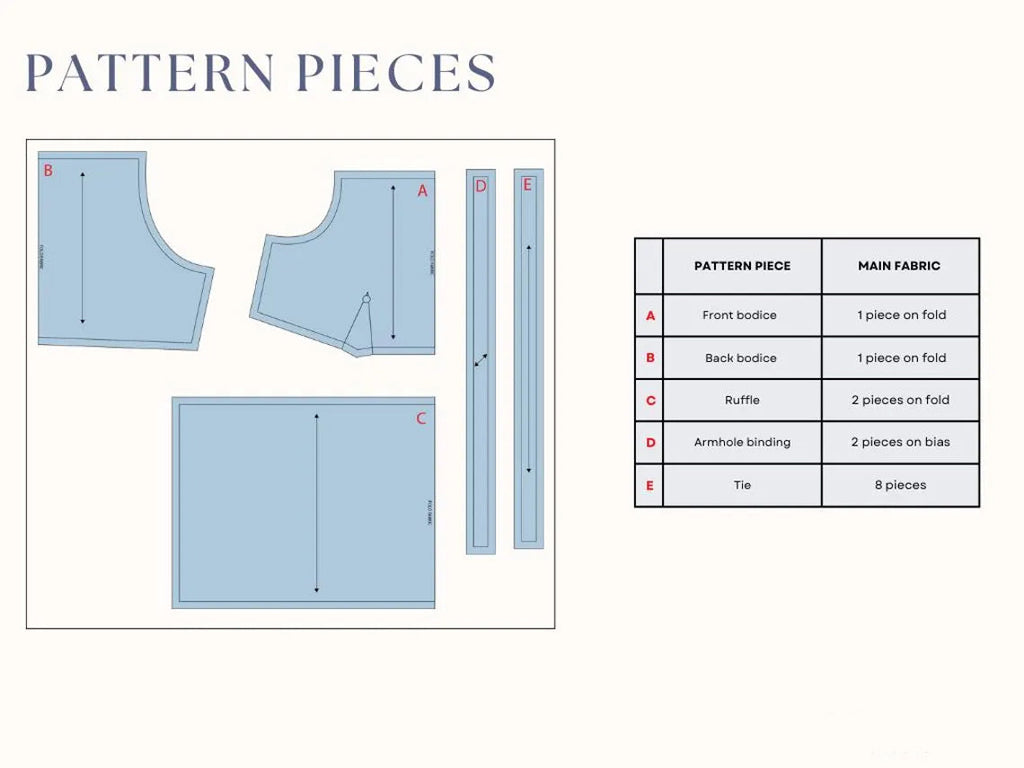 Side Tie Top Sewing Pattern PDF | Women’s Peplum Blouse US 00–22