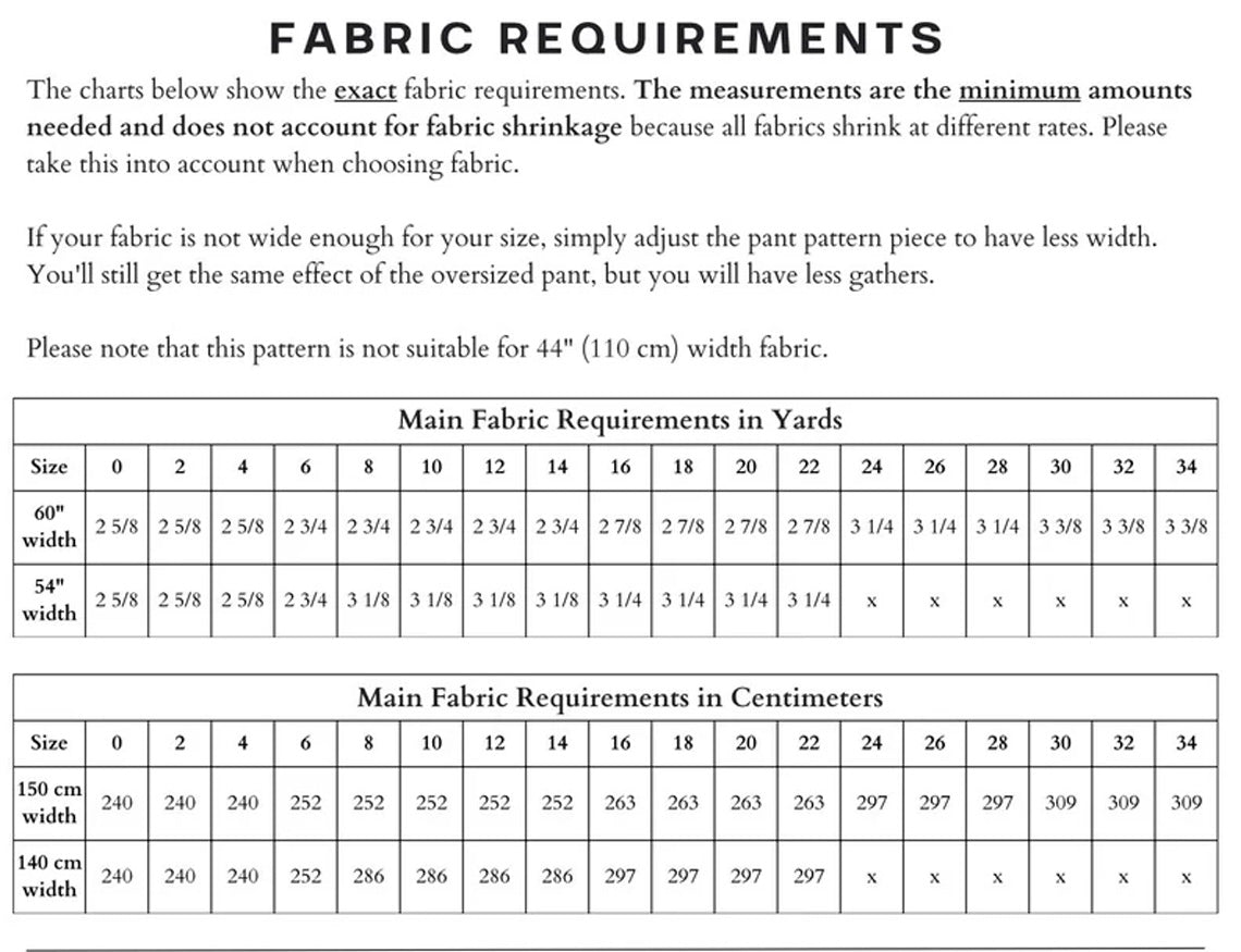 Tate Romper Size Inclusive Sewing PDF Pattern